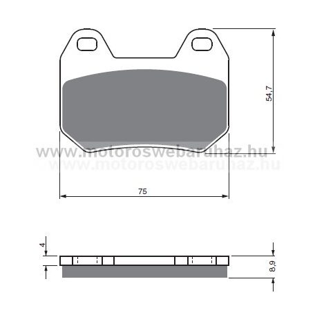 Fékbetét GoldFren (195/S3)