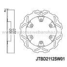Féktárcsa JT (JTD2112SC01)