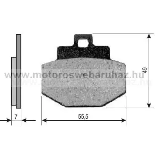   Fékbetét VESPA / GILERA RUNNER VX-VXR 125-180 (225100450) RMS 