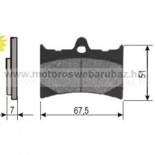 Fékbetét APRILIA RS 125 (225100530) RMS 