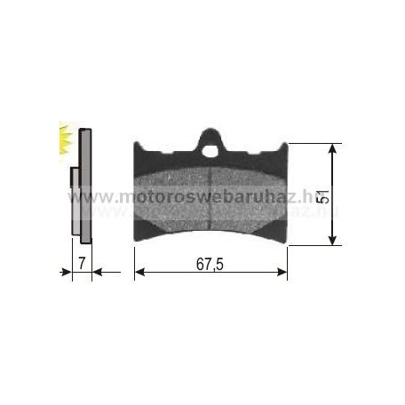 Fékbetét APRILIA RS 125 (225100530) RMS 