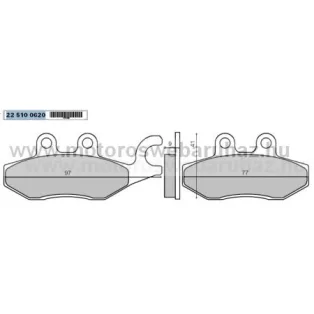 Fékbetét PIAGGIO (225100620) RMS ELSŐ PIAGGIO X9 250 04