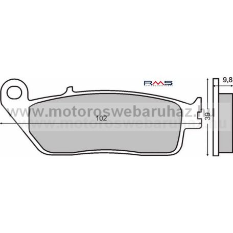 Fékbetét KYMCO (225102640) RMS ELSŐ KYMCO XCITING 250-300-500 2005-2008