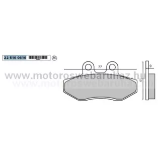 Fékbetét YAMAHA (225102720) RMS ELSŐ YAMAHA CYGNUS 125 04