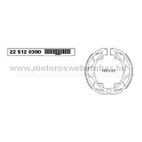 Fékpofa PIAGGIO LIBERTY 50 2T-4T 97-04 (225120390) RMS 