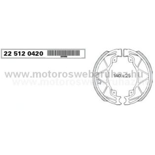 Fékpofa GILERA RUNNER 125-180 FX-FXR 97- (225120420) RMS 