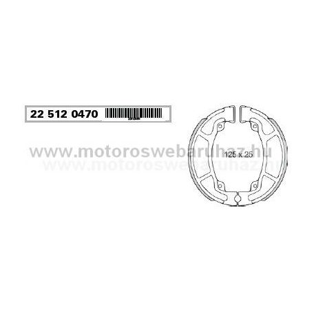 Fékpofa HONDA (225120470) RMS HONDA DYLAN 125,NES 125,SH 125-150,