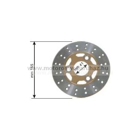 Féktárcsa APRILIA/ITALJET/MBK/PGO/PIAGGIO/YAMAHA (225160020) RMS d: 155-41mm