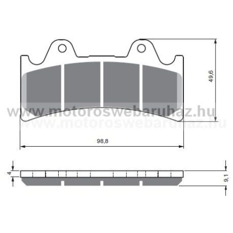 Fékbetét GoldFren (227/S3)