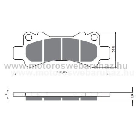 Fékbetét GoldFren (229/S3)