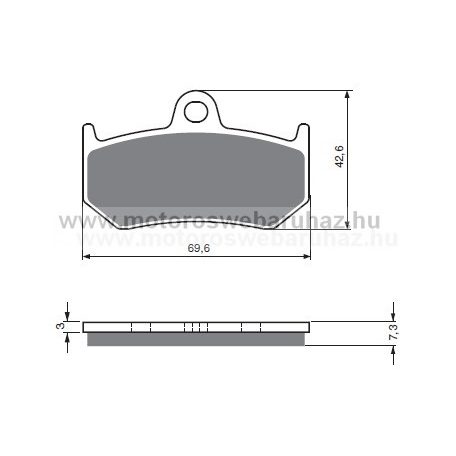 Fékbetét GoldFren (235/S3)