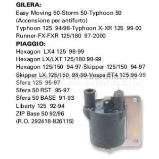 Gyújtótrafó RMS GILERA TYPHOON,STORM 50 (246010010)
