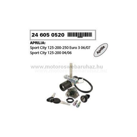 Zár szett APRILIA SPORT CITY 125-250 (246050520) RMS