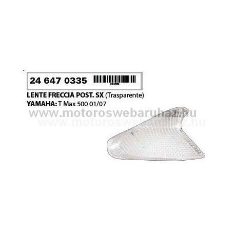 Indexbúra RMS (246470335) Hátsó YAMAHA T-MAX 500 2001-07 BAL / FEHÉR