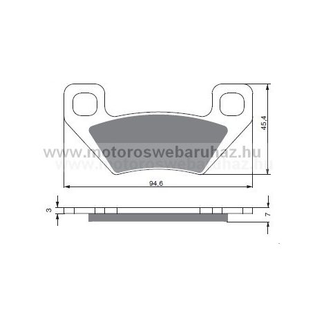 Fékbetét GoldFren (254/S3)