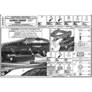 GIVI 263FZ Spec. Monorack karok, fekete 