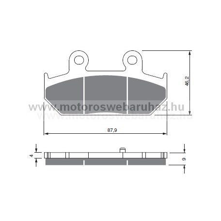 Fékbetét GoldFren (265/S3)