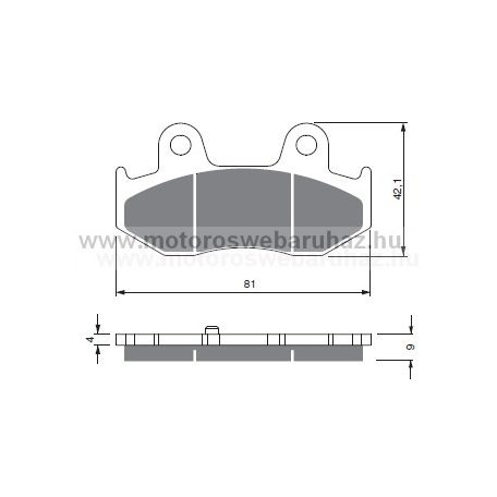 Fékbetét GoldFren (267/S3)