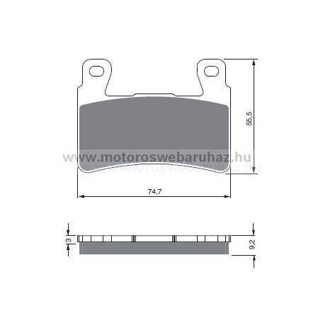 Fékbetét GoldFren (279/S3)