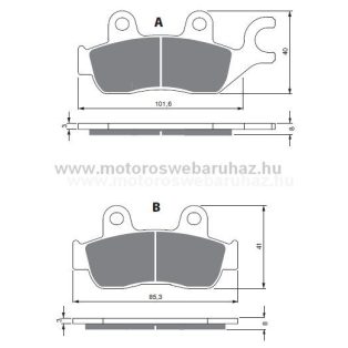 Fékbetét GoldFren (285/S3)
