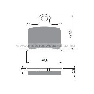 Fékbetét GoldFren (297/S3)