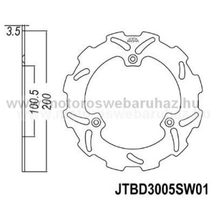 Féktárcsa JT (JTD3005SC01)