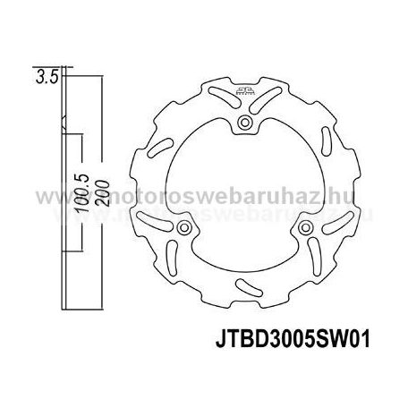 Féktárcsa JT (JTD3005SC01)