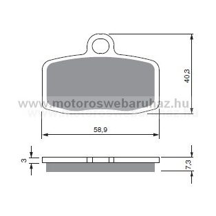 Fékbetét GoldFren (307/S3)