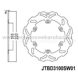 Féktárcsa JT (JTD3100SC01)