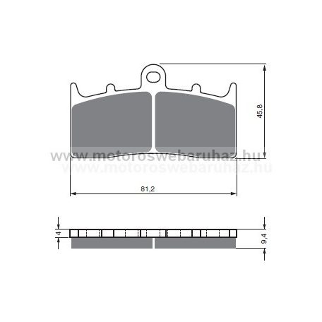 Fékbetét GoldFren (318/S3)