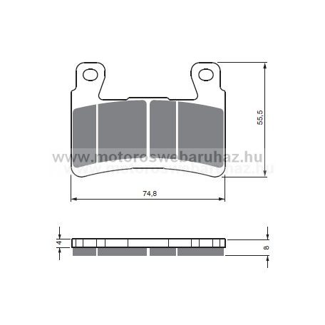 Fékbetét GoldFren (324/S3)