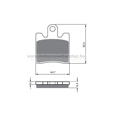 Fékbetét GoldFren (326/S3)