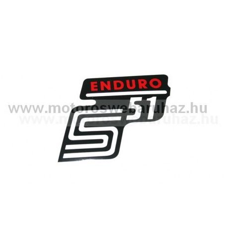 SIMSON (350014) matrica dekni enduro (piros) 51