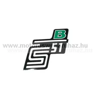 SIMSON (350023) matrica dekni B (zöld) 51
