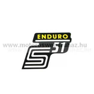 SIMSON (350025) matrica dekni enduro (sárga)