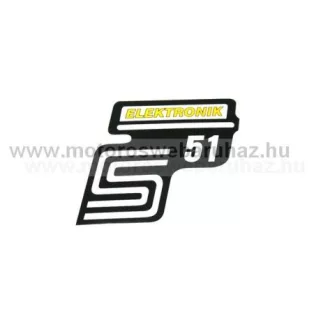 SIMSON (350028) matrica dekni elektronik sárga