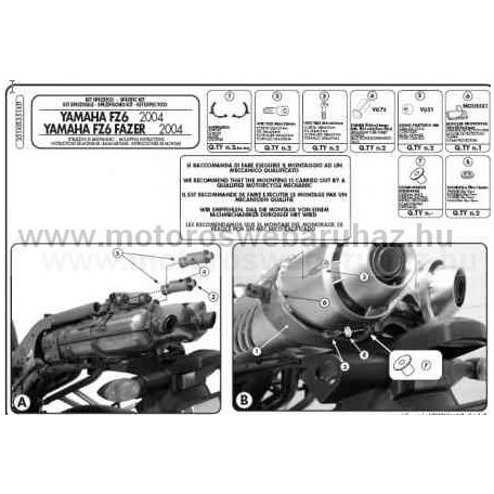 GIVI 351KIT PL351-hez és PLX351-hez való rögzítő kit Monorack kar nélkül 