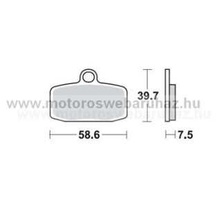 Fékbetét PROX (37.160202) Szinteres Cross, enduro 