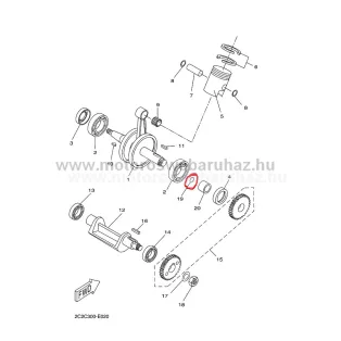 Gumigyűrű Minarelli AM6 főtengely szimering csap alá