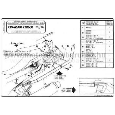 GIVI 423F Spec. Monorack karok 