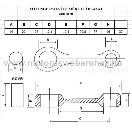 Hajtókar szett TOPRACING (6001070)