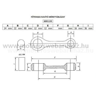 Hajtókar szett TOPRACING (6001133)