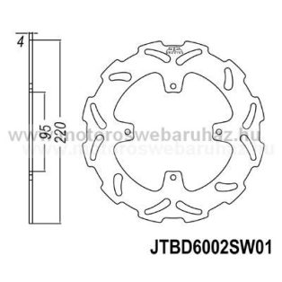 Féktárcsa JT (JTD6002SC01)