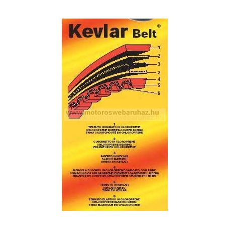 Variátorszíj kevlár MALOSSI (617215) ROBOGÓHOZ (15x650x8)