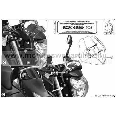 GIVI A170A Spec. rögzítőkit 247A, 247N