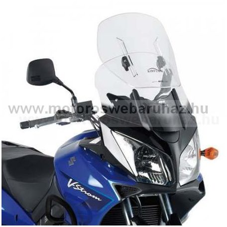 GIVI AF260 Spec. szélvédő magasító, áttetsző, 65 cm magas lesz a plexi 44 cm széles