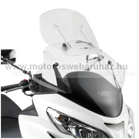 GIVI AF266 Spec. szélvédő magasító, áttetsző, 81 cm magas lesz a plexi 67 cm széles