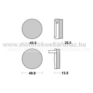 Fékbetét AP RACING (LMP102ST)