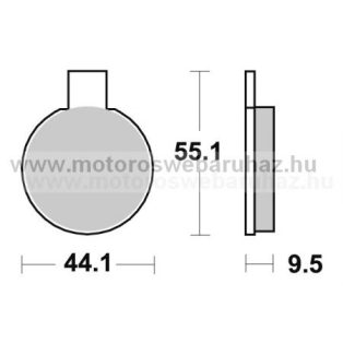 Fékbetét AP RACING (LMP105ST)
