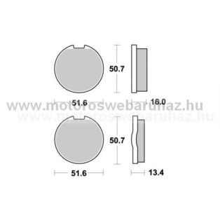 Fékbetét AP RACING (LMP118ST)
